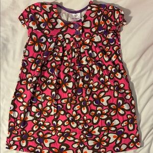 Hanna Andersson Pink and Purple Floral Kids Dress
